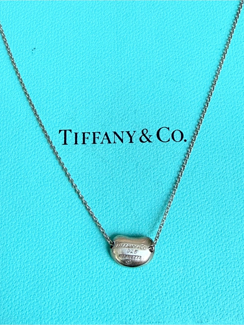 TIFFANY & CO. Elsa Peretti® Bean® Design Pendant in Sterling Silver